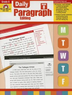 Redazione giornaliera di paragrafi, Grade 8 - Daily Paragraph Editing Grade 8