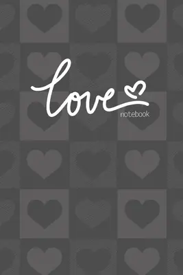 Taccuino dell'amore, diario vuoto da scrivere, linee tratteggiate, a righe larghe, medio (A5) 6 x 9 pollici (grigio) - Love Notebook, Blank Write-in Journal, Dotted Lines, Wide Ruled, Medium (A5) 6 x 9 In (Gray)