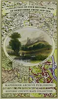 Raccolta di quattro mappe storiche del Derbyshire dal 1610 al 1836 - Collection of Four Historic Maps of Derbyshire from 1610-1836