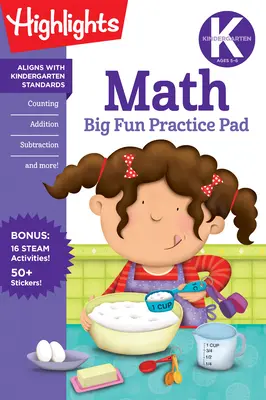 Quaderno di esercitazioni di matematica per la scuola dell'infanzia Big Fun - Kindergarten Math Big Fun Practice Pad