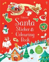 Libro di adesivi e colori di Babbo Natale - Santa Sticker and Colouring Book