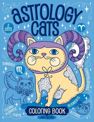 Libro da colorare sui gatti astrologici - Astrology Cats Coloring Book