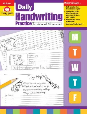 Scrittura manuale quotidiana Manoscritto tradizionale - Daily Handwriting Traditional Manuscript