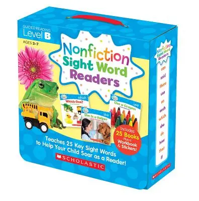 Lettori di saggistica con parole chiave: Lettura guidata livello B (pacchetto genitori): Insegna 25 parole chiave per aiutare il bambino a crescere come lettore! - Nonfiction Sight Word Readers: Guided Reading Level B (Parent Pack): Teaches 25 Key Sight Words to Help Your Child Soar as a Reader!