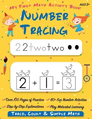 Il mio primo libro di attività matematiche: tracciare i numeri: Impara a tracciare, contare, aggiungere e sottrarre i numeri da 1 a 20. Libro di lavoro per la scuola materna e l'asilo Imparare a scrivere - Number Tracing My First Math Activity Book: Learn to Trace, Count, Add and Subtract Numbers 1-20 Preschool and Kindergarten Workbook Learning to Write