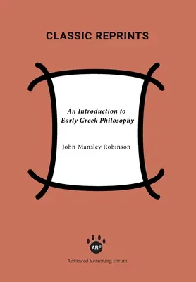 Introduzione alla filosofia greca antica - An Introduction to Early Greek Philosophy