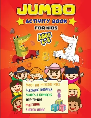 Jumbo - Libro di attività per bambini: il miglior libro di lavoro di sempre! Libro per l'apprendimento, DOT-to-DOT, disegno, tracciare i numeri da 1 a 10, colorare per numero, tracciare la linea, C - Jumbo - Activity Book for Kids: Best Workbook Ever! Book for Learning, DOT-to-DOT, Drawing, Trace the numbers 1-10, Color by Number, Trace the line, C