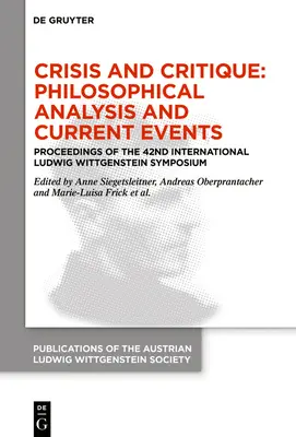 Crisi e critica: Analisi filosofica e attualità - Crisis and Critique: Philosophical Analysis and Current Events