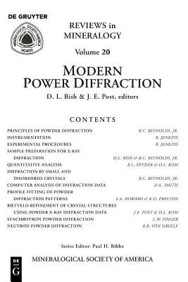 Diffrazione moderna delle polveri - Modern Powder Diffraction