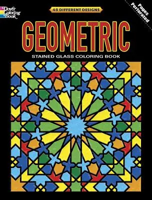 Libro da colorare sulle vetrate geometriche - Geometric Stained Glass Coloring Book