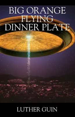 Grande piatto arancione volante - Big Orange Flying Dinner Plate