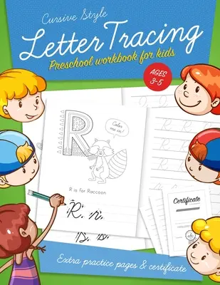 Libro di lavoro prescolare per bambini dai 3 ai 5 anni: Imparare a scrivere libri di lavoro attività, abc alfabeto scrittura linee di carta. I bambini in età prescolare hanno - Letter Tracing Preschool workbook for kids ages 3-5: Learn to write activity workbooks, abc alphabet writing paper lines. Kindergarten preschoolers ha