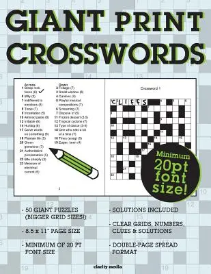 Cruciverba a stampa gigante - Giant Print Crosswords