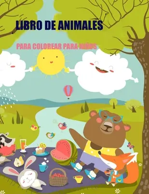 Libro di animali da colorare per bambini - Libro de Animales Para Colorear Para Nios