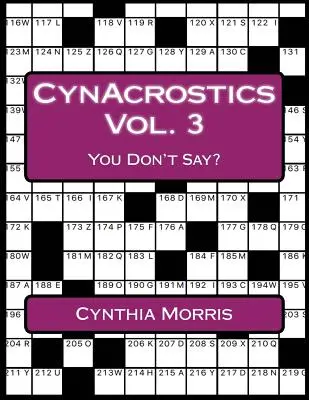 CynAcrostics Volume 3: Non si dice? - CynAcrostics Volume 3: You Don't Say?