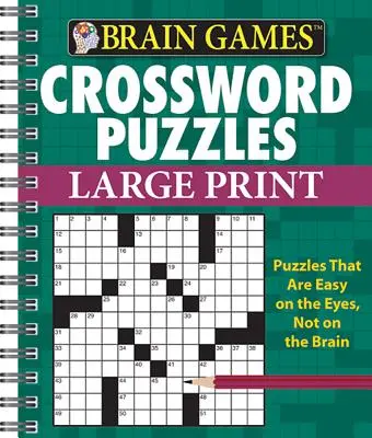 Giochi per il cervello - Cruciverba - Stampa grande (verde) - Brain Games - Crossword Puzzles - Large Print (Green)