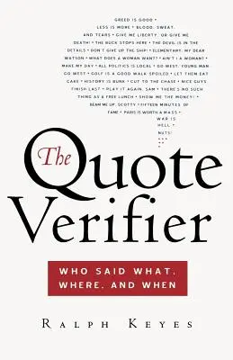 Il verificatore di citazioni: Chi ha detto cosa, dove e quando - The Quote Verifier: Who Said What, Where, and When