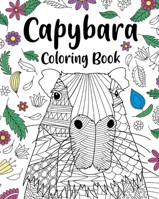 Libro da colorare per adulti di capibara - Capybara Adult Coloring Book
