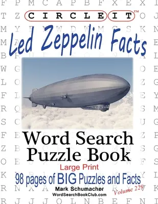 Cerchio, Fatti sui Led Zeppelin, Ricerca a parole, Libro puzzle - Circle It, Led Zeppelin Facts, Word Search, Puzzle Book