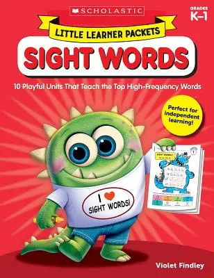 Pacchetti per piccoli studenti: Parole viste: 10 unità ludiche che insegnano le principali parole ad alta frequenza - Little Learner Packets: Sight Words: 10 Playful Units That Teach the Top High-Frequency Words