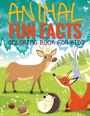 Fatti divertenti sugli animali (Libro da colorare per bambini) Paperback - Animal Fun Facts (Coloring Book for Kids) Paperback