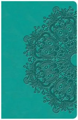 Bibbia di riferimento KJV a stampa grande per uso personale, pelle-touch verde acqua - KJV Large Print Personal Size Reference Bible, Teal Leathertouch