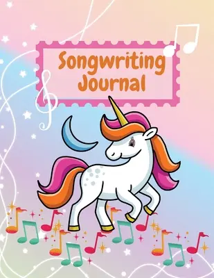 Diario della canzone d'autore: Carta manoscritta di composizione musicale per piccoli musicisti e amanti della musica - Carta per la scrittura di note e testi - - Songwriting Journal: Cute Music Composition Manuscript Paper for Little Musicians and Music Lovers - Note and Lyrics writing Staff Paper -