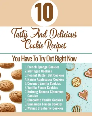 10 ricette di biscotti gustosi e deliziosi da provare subito - Copertina marrone acqua blu bianco - 10 Tasty And Delicious Cookie Recipes - You Have To Try Out Right Now - Brown Aqua Blue White Cover