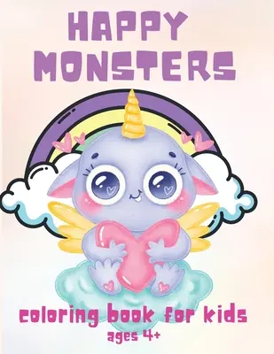 Mostri felici: Libro da colorare per bambini dai 4 anni in su, ottimo per principianti, bambini e bambine, 58 disegni unici di mostri carini - Happy Monsters: Coloring Book for Kids Ages 4+, Great for Beginners, Boys and Girls, 58 Unique Drawing of Cute Monsters