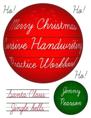 Libro di esercizi per la scrittura corsiva di Buon Natale - Merry Christmas Cursive Handwriting Practice Workbook