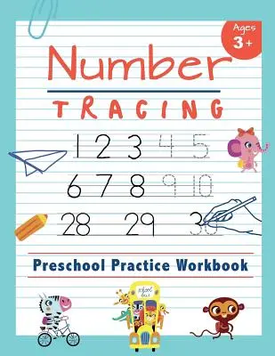 Quaderno di esercizi prescolari di tracciamento dei numeri: Imparare a tracciare i numeri da 1 a 20: libro essenziale di lettura e scrittura per bambini di età compresa tra i 3 e i 5 anni. - Number Tracing Preschool Practice Workbook: Learn to Trace Numbers 1-20 Essential Reading And Writing Book for Pre K, Kindergarten and Kids Ages 3-5