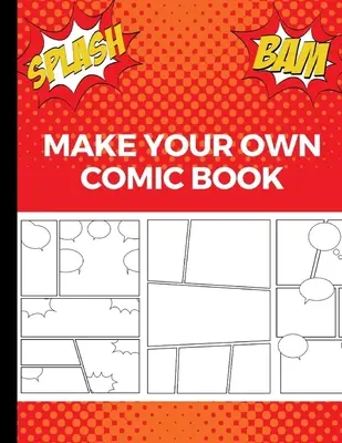 Crea il tuo fumetto: Strisce a fumetti di arte e disegno, grande regalo per bambini creativi - Rosso - Make Your Own Comic Book: Art and Drawing Comic Strips, Great Gift for Creative Kids - Red