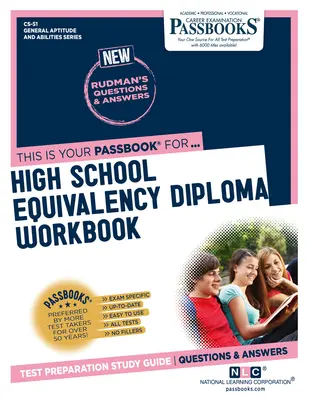 Manuale di lavoro per il diploma di scuola superiore equivalente, volume 51 - High School Equivalency Diploma Workbook, Volume 51