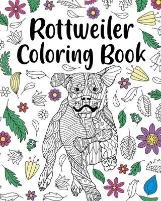Libro da colorare sul rottweiler - Rottweiler Coloring Book