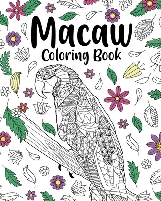 Libro da colorare dell'ara - Macaw Coloring Book
