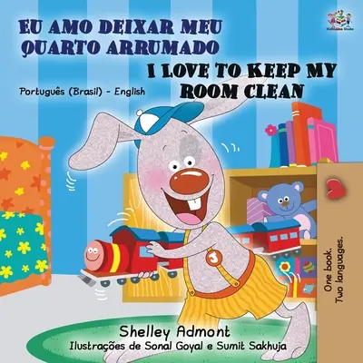 Amo tenere pulita la mia stanza (Libro bilingue inglese portoghese - brasiliano) - I Love to Keep My Room Clean (Portuguese English Bilingual Book - Brazilian)