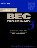 Libro dello studente Cambridge Bec Preliminary 3 con risposte - Cambridge Bec Preliminary 3 Student's Book with Answers