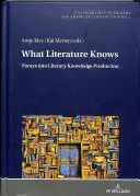Ciò che la letteratura sa: incursioni nella produzione di conoscenza letteraria - What Literature Knows: Forays Into Literary Knowledge Production