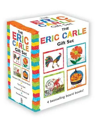 Il set regalo di Eric Carle: Il piccolo seme; Frittelle, frittelle!; Una casa per il granchio eremita; Il gallo va a vedere il mondo - The Eric Carle Gift Set: The Tiny Seed; Pancakes, Pancakes!; A House for Hermit Crab; Rooster's Off to See the World