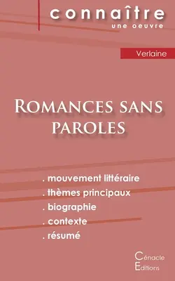 Scheda di lettura Romances sans paroles di Verlaine (Analisi letteraria e riassunto completo) - Fiche de lecture Romances sans paroles de Verlaine (Analyse littraire de rfrence et rsum complet)