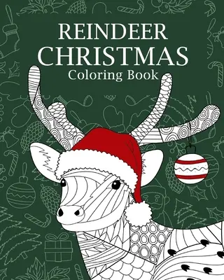Libro da colorare di Natale con le renne - Reindeer Christmas Coloring Book