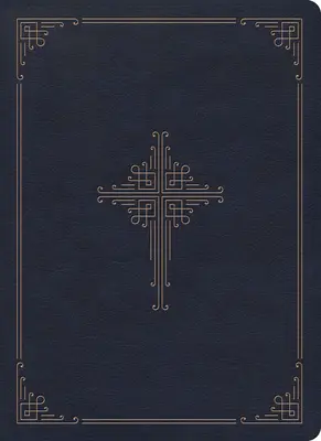 Bibbia di studio della fede antica CSB, pelle tattile marina: Lettera nera, Padri della Chiesa, note di studio e commenti, evidenziatore a nastro, rilegatura cucita, facile da leggere. - CSB Ancient Faith Study Bible, Navy Leathertouch: Black Letter, Church Fathers, Study Notes and Commentary, Ribbon Marker, Sewn Binding, Easy-To-Read