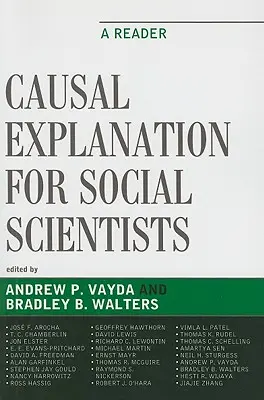 Spiegazione causale per scienziati sociali: Un lettore - Causal Explanation for Social Scientists: A Reader