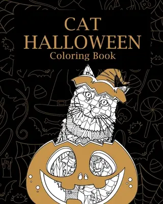 Libro da colorare di Halloween con i gatti - Cat Halloween Coloring Book