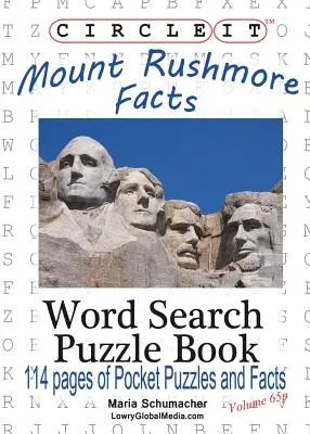 Cerchia, Il Monte Rushmore, Dimensione tascabile, Ricerca a parole, Libro puzzle - Circle It, Mount Rushmore Facts, Pocket Size, Word Search, Puzzle Book