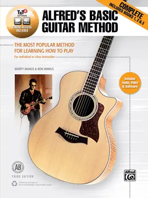 Metodo base di chitarra Alfred, completo: Il metodo più popolare per imparare a suonare, libro e video/audio/software online - Alfred's Basic Guitar Method, Complete: The Most Popular Method for Learning How to Play, Book & Online Video/Audio/Software
