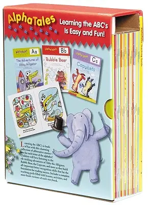 AlphaTales: Una serie di 26 irresistibili libri di storie di animali che sviluppano la consapevolezza fonemica e insegnano ogni lettera dell'alfabeto [con guida per l'insegnante]. - AlphaTales: A Set of 26 Irresistible Animal Storybooks That Build Phonemic Awareness & Teach Each Letter of the Alphabet [With Teacher's Guide]