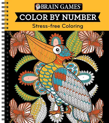 Giochi per il cervello - Colorare per numero: Colorare senza stress (arancione) - Brain Games - Color by Number: Stress-Free Coloring (Orange)