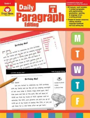Correzione giornaliera dei paragrafi Grado 4 - Daily Paragraph Editing Grade 4