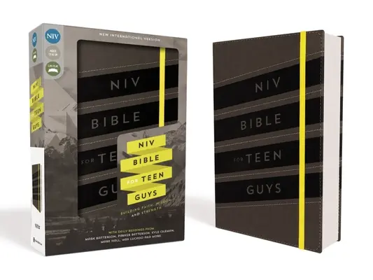 NIV, Bibbia per ragazzi, pelle morbida, carbone, chiusura elastica: costruire la fede, la saggezza e la forza - NIV, Bible for Teen Guys, Leathersoft, Charcoal, Elastic Closure: Building Faith, Wisdom and Strength